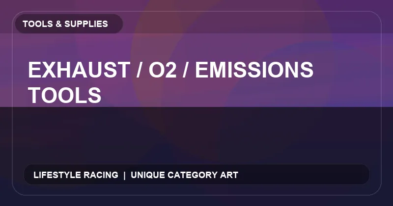 Exhaust / O2 / Emissions Tools